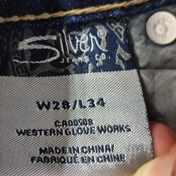 Silver Jeans women's size 28 ink blue colour Suki mid-rise bootcut - Picture 7 of 13